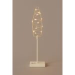 Warm white LED light sculpture with spiral frame - Image 2