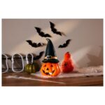 LIVARNO Halloween LED Pumpkin with Hat - Image 2