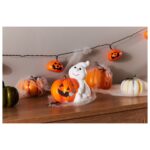 LIVARNO Halloween LED Pumpkin with Ghost - Image 3
