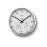 AURIOL Radio-Controlled Wall Clock, Silver/White