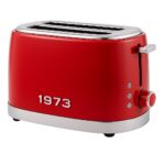 Silvercrest Retro Chrome Toaster 1973 Red