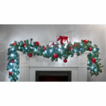 LIVARNO Home LED Fir Branch Garland, Cool White