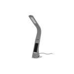 LIVARNO Home LED Table Lamp with Clock, Taupe