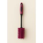 HOME IDEAS Set of 2 Durable Silicone Bottle Brush with Flexible Bristle