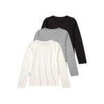 PEPPERTS Girls' 3 Long-Sleeve T-Shirts (10-12 Years)