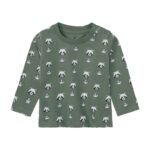 LUPILU Baby 2 Long-Sleeve T-Shirts, Green/Blue - Image 3
