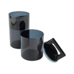 LIVARNO Airtight Glass Jars, Black, 2-Pack