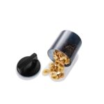 LIVARNO Airtight Glass Jars, Black, 2-Pack - Image 3