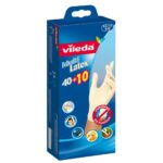Vileda Disposable Multi Latex Gloves, Small/Medium, Pack of 50
