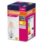 OSRAM LED Drop Filament Bulb – Ledvance Value 4W, 2700K (VCA40827CG1) - Image 2