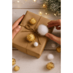 FOLIA Glitter Pom-Poms X-MAS, Assorted Size. - Image 3
