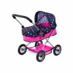 Doll gondola stroller with accessories bag
