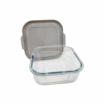 Glass food container, heat-resistant, with lid, 800 ml, 0.8 l