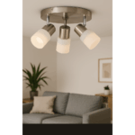 LIVARNO LED Ceiling Light Warm White Chrome - Image 2
