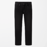 LIVERGY Men's Straight Fit Jeans, Black, 36/32
