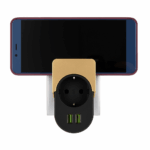 CET Electrical Socket + 2xUSB Splitter + Holder - Image 2