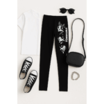 KLEINKINDER Powerpuff Girls Leggings (Black, 110/116) - Image 2