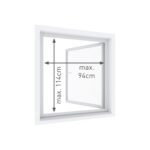 LIVARNO Home Aluminum Window Insect Screen, 100x120cm - Image 2