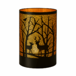 LIVARNO Home LED Glass Lantern (Trees)