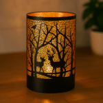 LIVARNO Home LED Glass Lantern (Trees) - Image 2