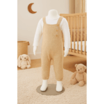 Lupilu Baby Bib Overalls, Size 74/80, Beige - Image 2