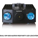 LENCO LFM-220BK - Dual Matrix RGB Party LED Lights - Image 2