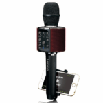 LENCO BMC-180BK - Bluetooth Karaoke microphone with speaker & lighting - Black - Image 2