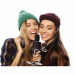LENCO BMC-180BK - Bluetooth Karaoke microphone with speaker & lighting - Black - Image 3