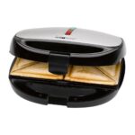 Clatronic ST/WA 3670 2Waffel(n) 800W Schwarz - Edelstahl Waffeleisen (263805) - Image 2