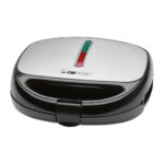 Clatronic ST/WA 3670 2Waffel(n) 800W Schwarz - Edelstahl Waffeleisen (263805)