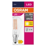 OSRAM LED Bulb Value CL P – E14, 4W, Warm White - Image 2