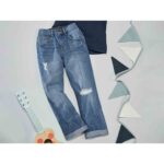 PEPPERTS Girls' Light Blue Mom Jeans - Image 3