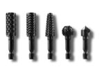 PARKSIDE® Woodworking Drill Accessories (Rasps and Countersinks Set, 5-Piece)