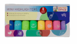 UNITED OFFICE Mini Pastel Highlighters 8 Colors - Image 2