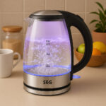 SEG Glass Electric Kettle 2200W 1.7L Led Backlight - Image 2