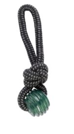 ZOOFARI® Dog Toy (rope with ball, black-green)