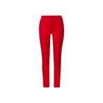 ESMARA Women’s Skinny Fit Jeans (Red, 44)