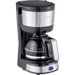 SEVERIN Countertop Drip Coffee Maker - 4 Cup Capacity - Stainless Steel - Black