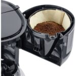SEVERIN Countertop Drip Coffee Maker - 4 Cup Capacity - Stainless Steel - Black - Image 2