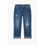 Pepperts Girls' Mom Fit Jeans, Size 140, Blue
