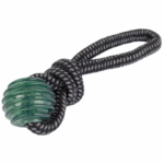 ZOOFARI® Dog Toy (rope with ball, black-green) - Image 2
