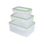 ERNESTO® Food container set, 3-piece (rectangle)