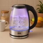 SEG Glass Electric Kettle 2200W 1.7L Led Backlight - Image 2