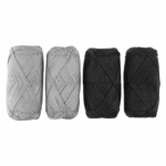 CRELANDO® Cotton thread set, 4 x 50 g
