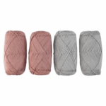 CRELANDO® Cotton thread set, 4 x 50 g