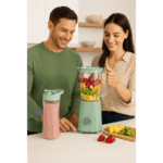 EMERIO, 1-Liter Mixing Container And 0.6-Liter To-Go Container (Green) - Image 2