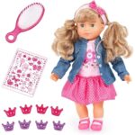 Bayer functional doll Born Charlene style denim jacket