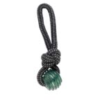 ZOOFARI® Dog Toy (rope with ball, black-green)