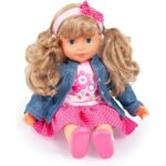 Bayer functional doll Born Charlene style denim jacket - Image 2