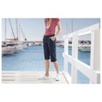 ESMARA Women's Cotton Trousers, Navy, Size 44 - Image 2